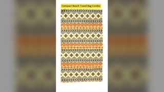 کیف حوله ساحلی 2 در 1 برای سفر تابستانی