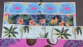 حوله گلف چاپ شده میکروفیبر خشک سریع